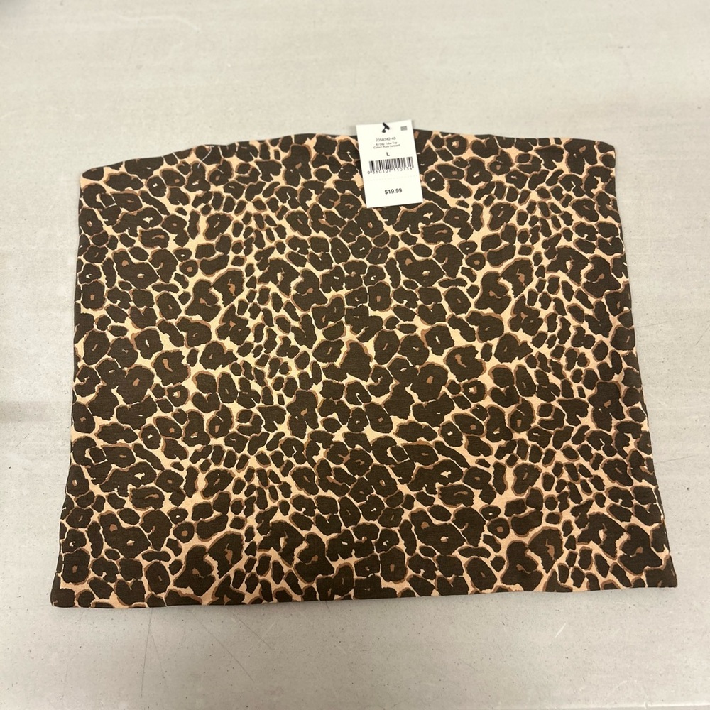 Leopard Print Tube Top